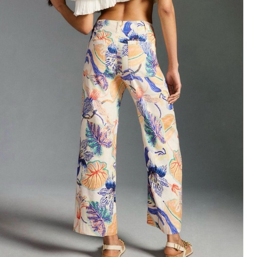 Anthropologie Colette Crop Pant Sarah Gordon Edition - Picture 2 of 16